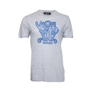Viktor & Rolf Gray T-shirt with blue print.